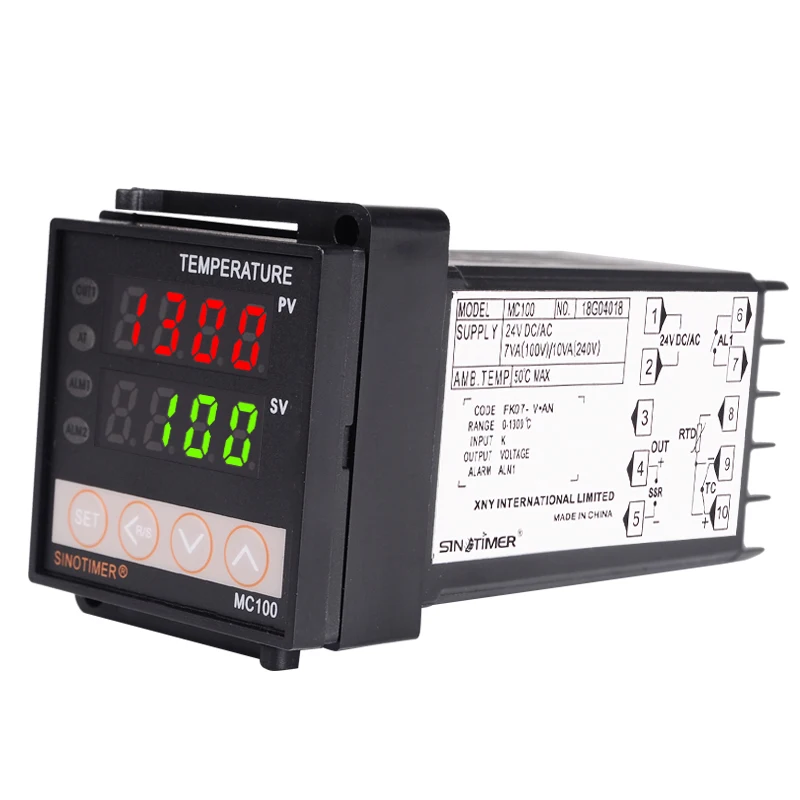 Digital Thermostat PID Temperature Controller Regulator in 24V DC AC, Thermocouple K or J sensor Input, Voltage Output for SSR