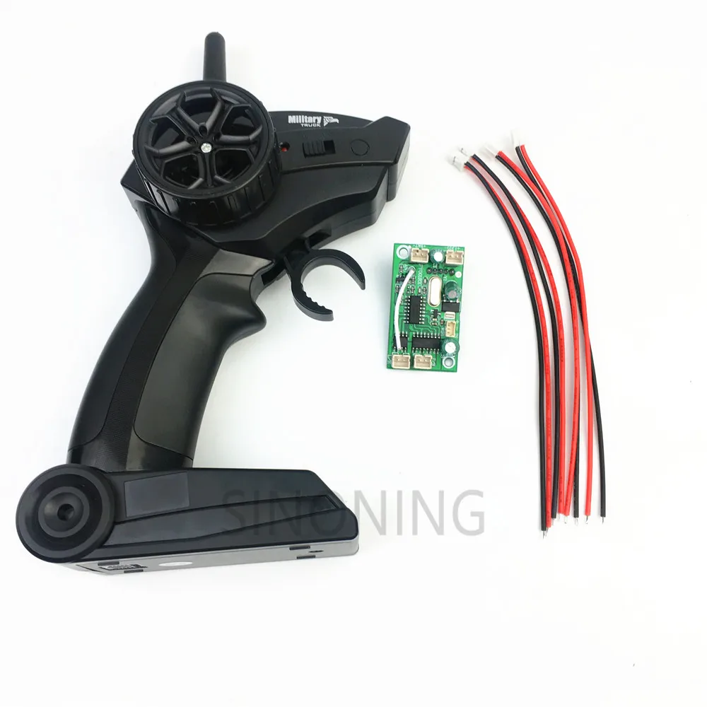 4CH2.4G wireless remote control with receiver board DIY throttle car