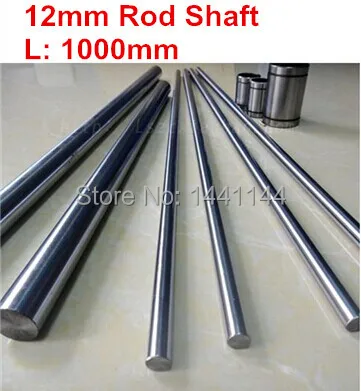 

4pcs 12mm hardened linear shaft Dia 12mm - 1000mm Chrome Precision Hardened Rod shaft Linear Round