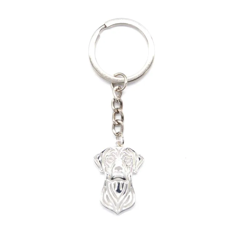 Fashion Metal Rhodesian Ridgeback Dog Pendant Key Chain