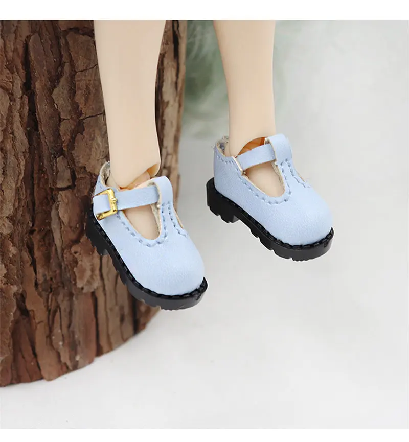 ICY Fortune Days DBS Leather Shoes for 1/6 Blyth,  ICY doll, OB11, 22cm Middle doll joint body shoes Accessories toys 3cm, 2cm