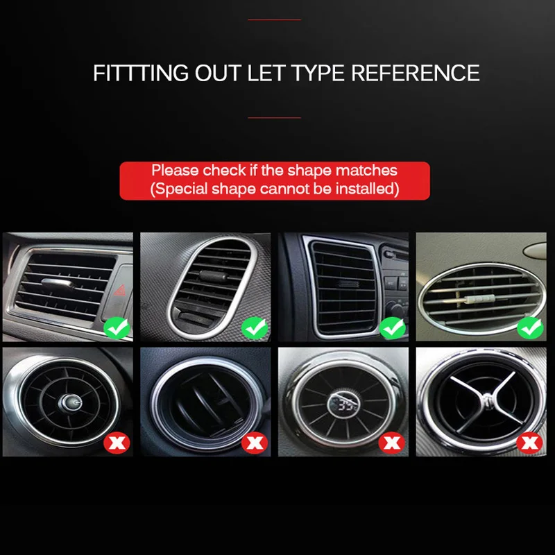 Car Air outlet trim strip Air Vent Decoration Strip Scratch Guard For Volkswagen Golf 4 5 7 6 Honda Civic Accord Chevrolet Cruze