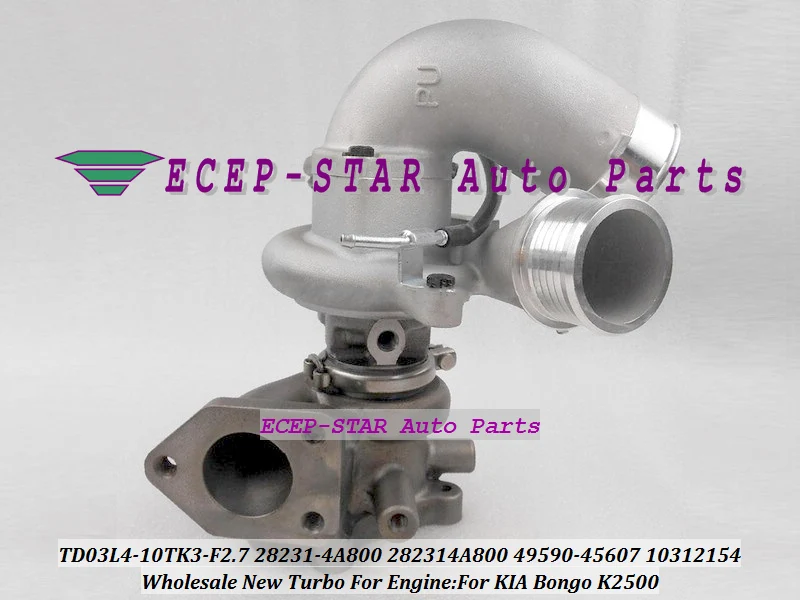 TD03L TD03L4-10TK3-F2.7 28231-4A800 28231 4A800 TURBO 282314A800 49590-45607 Para KIA Bongo K2500 2.5L 1.5L 49590 45607 10312154