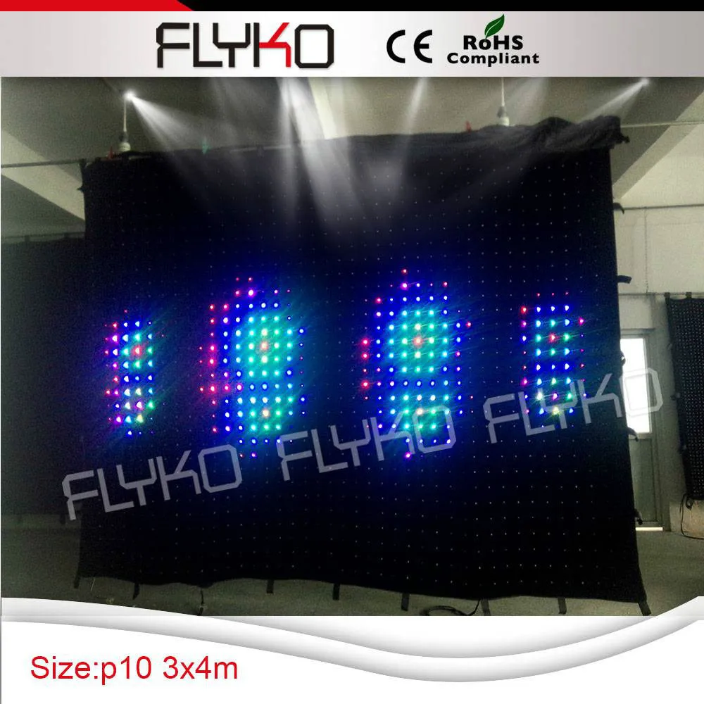 

Soft 3x4m foding Free shipping led wedding stage backdrop