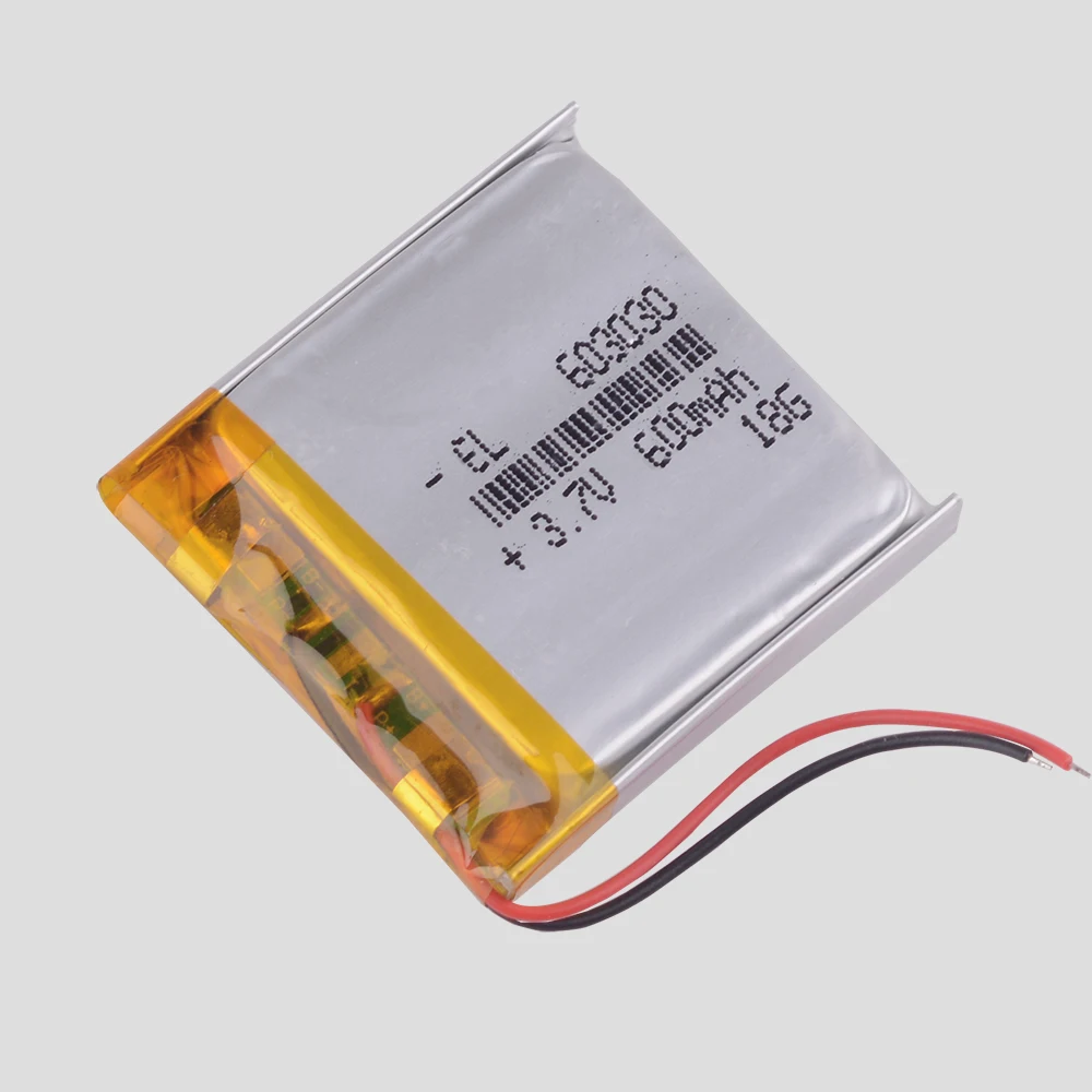 603030 3.7V 480mAh Rechargeable Lithium Li-ion Polymer Battery for mp3 DVR GPS PSP Vedio Game toys Tools 602929 603131 063030