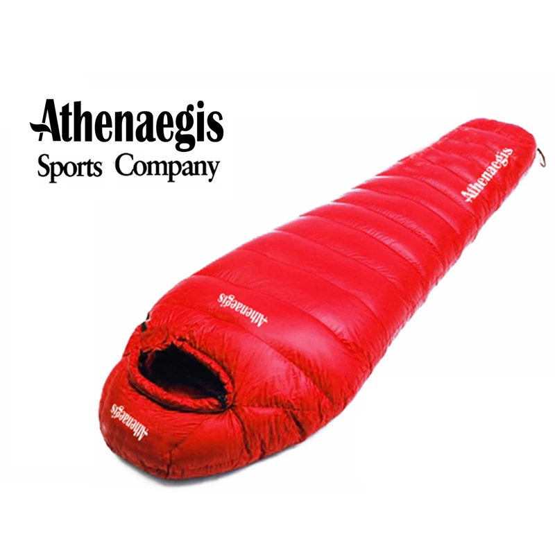 Athenaegis 800G Goose Down Filling Spliced Ultralight Waterproof Camping Sleeping Bag Slaapzak Sac De Couchage