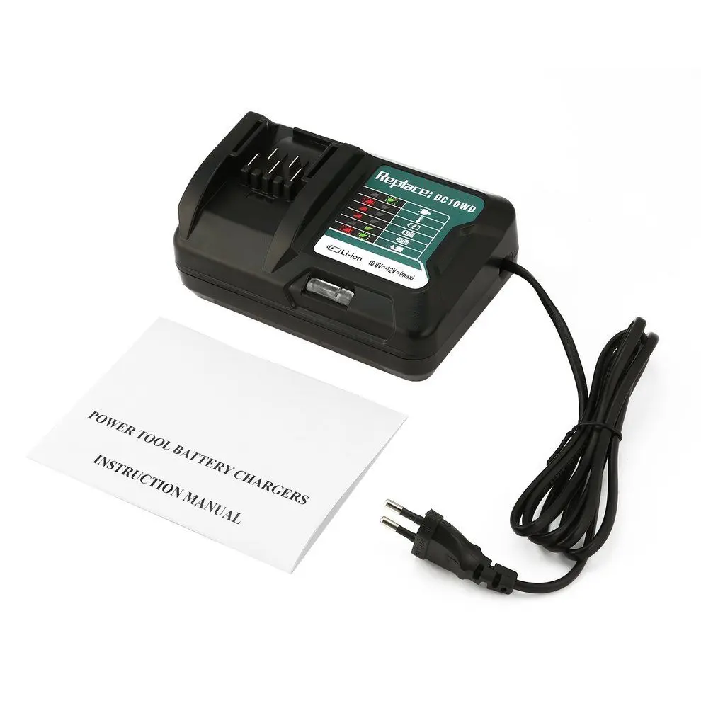 DC10WD Charger Pengganti untuk MAKITA Baterai 10.8V 12V BL1016 BL1040B BL1015B BL1020B BL10DC10SA CL107FDWY CL107DWM AC100-260V