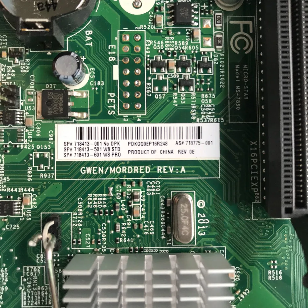 Original MS-7860 Ver:1.2 For Hp 400 G1 G2 Mt Desktop Motherboard