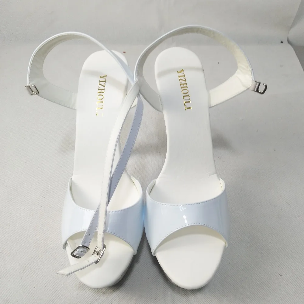 Sexy stage banquet sandals, PU fabric, 15cm, 6in summer heels, fashion model sandals