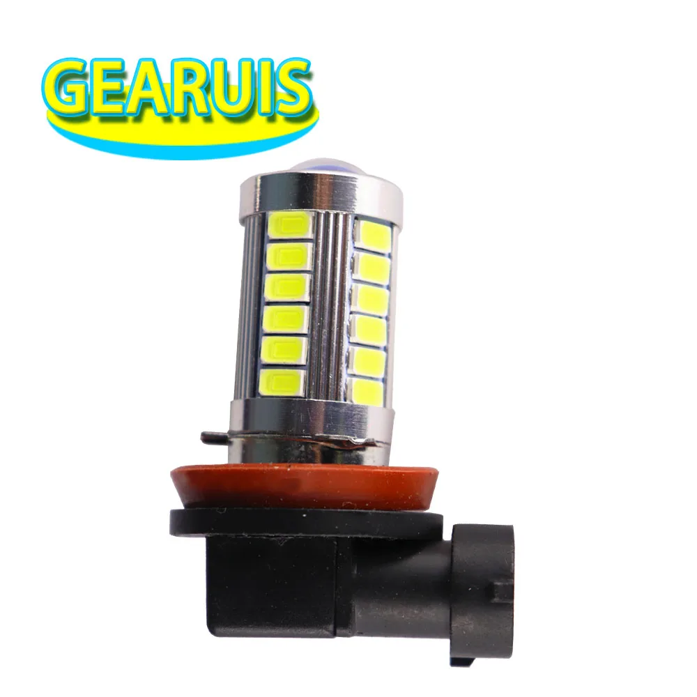 2 pçs/lote H8 LED 33 SMD 5630 5730 H9 H10 H11 H7 9005 9006 HB3 HB4 Carro LED lâmpada de luz estilo do carro lâmpadas de luz de nevoeiro 12V
