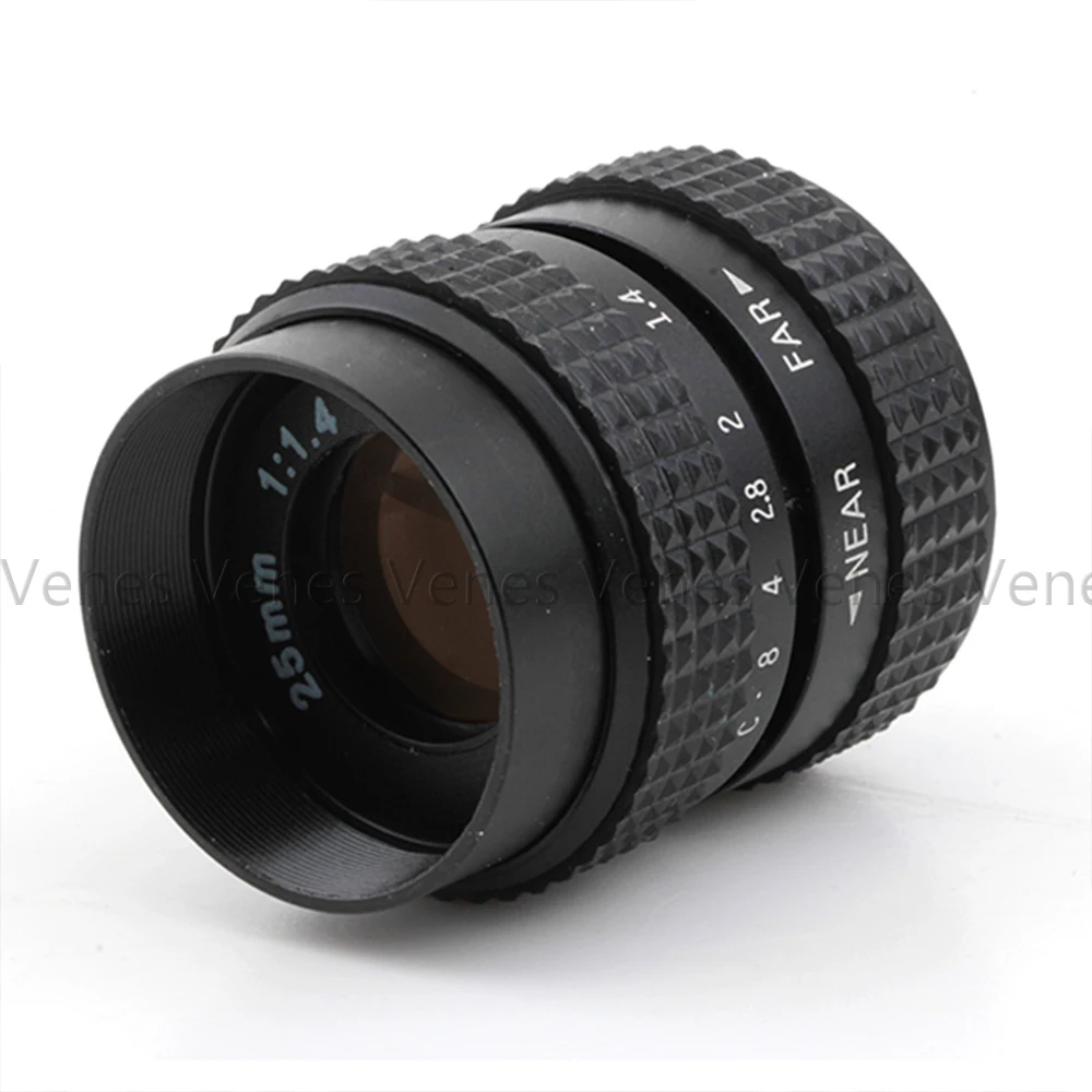 25mm f1.4 CC TV C mount Lens + C to Micro M4/3 / NEX / N1 / Pentax Q /Fuji / M M2 Adapter Suit For Sony Camera + Lens Cap