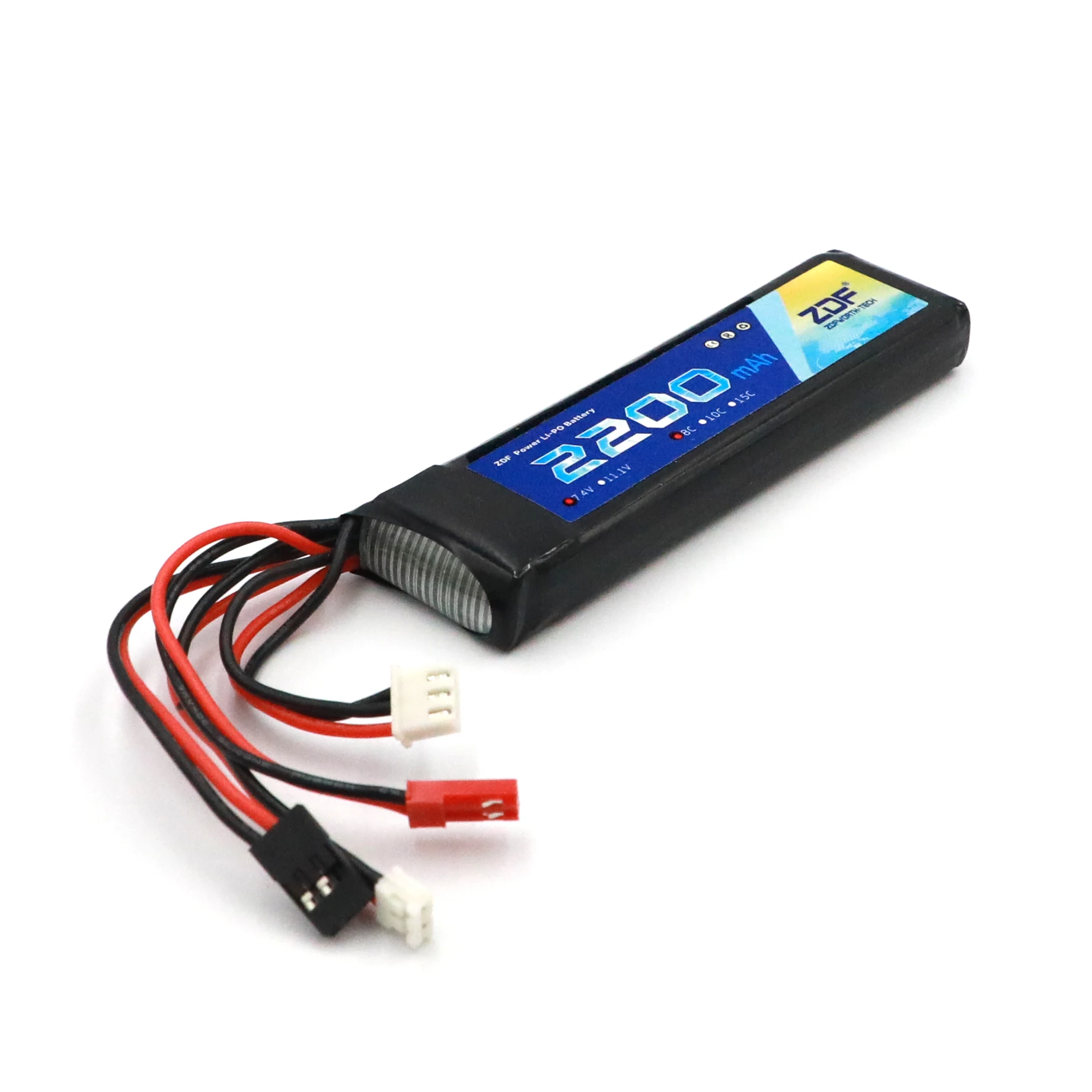 ZDF Power Lipo Batteria 7.4 V 2200 mAh 8C Li-Po Batteria Per Futaba T8FG 12FG Trasmettitore Li- poli Batteria