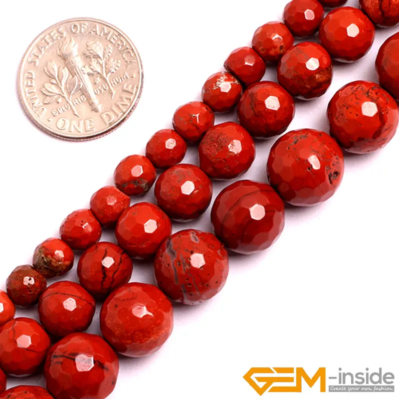 6mm 8mm 10mm Round Faceted Red Jaspers beads natural stone beads DIY loose beads for jewelry making strand 15 inches wholesale !