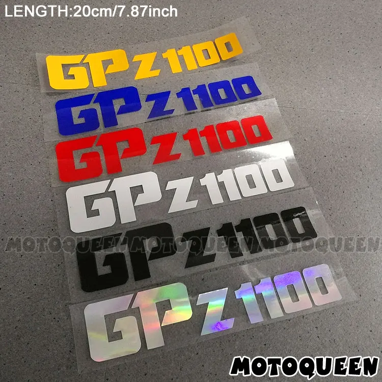 Reflective Motorcycle Wheels Fairing Helmet Side Tank Pad Decoration Logo Label Stickers Decals For  GP Z1100  GPZ1100