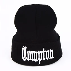 VORON-gorros de punto de estilo Hip hop para mujer, gorros cálidos de moda de invierno, gorros de Playa del Oeste, gangsta nwa compton, 2017