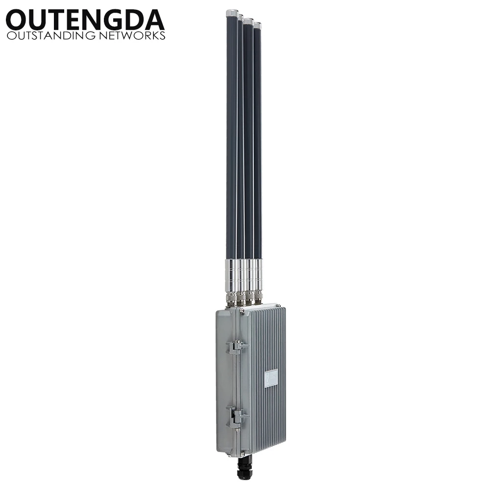 Roteador de alta potência, ponto de acesso sem fio, inteligente, 5.8ghz, 1200mbps, para uso externo, cobertura de projeto de wi-fi, amplificador de sinal, ap