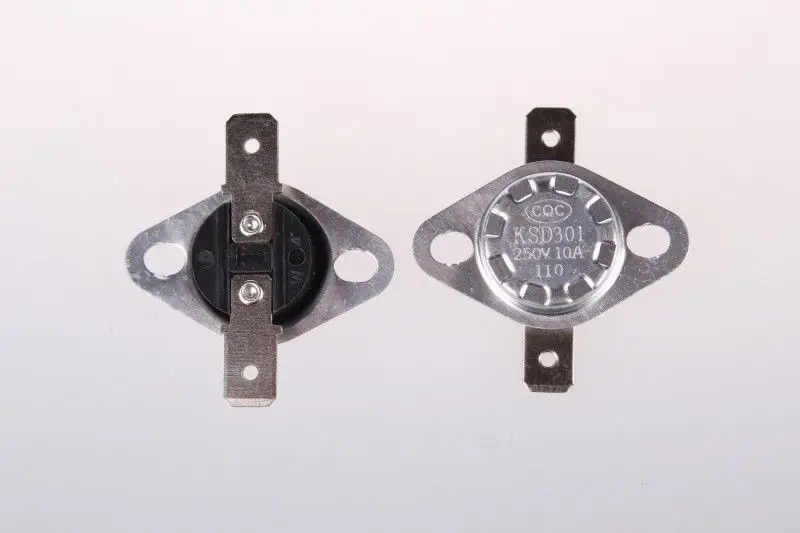 5pcs Temperature Switch Thermostat KSD301 110 Centigrade NC