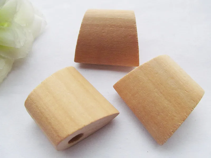 

50pcs 27.63mmx30.35mm Unfinished Axe Natural Wood Spacer Beads Pendant Charm Finding,DIY Accessory Jewellry Making Beads