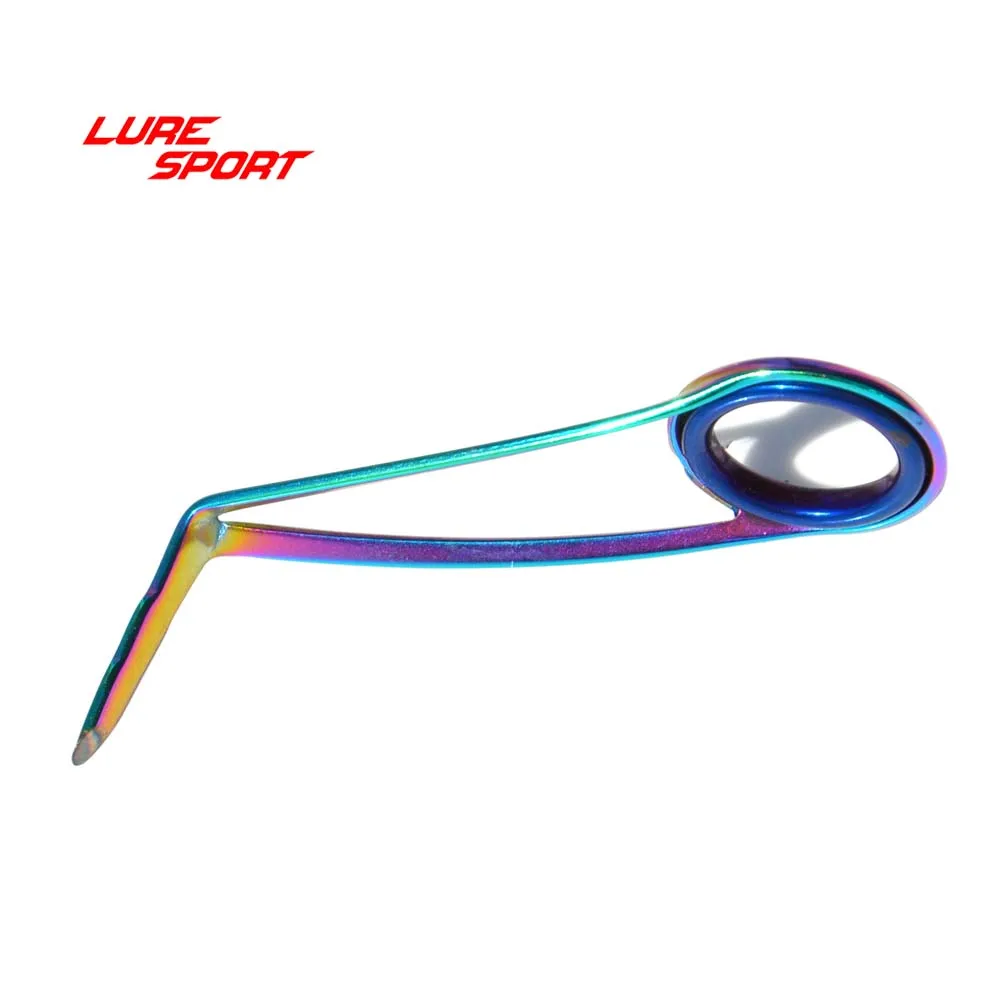 LureSport KLH دليل 10 قطعة KLM قوس قزح الإطار الأزرق حلقة الصيد رود بناء مكون إصلاح DIY التبعي