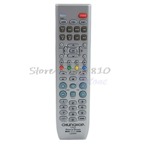 Nowy inteligentny kontroler zdalnego sterowania 8w1 do telewizora SAT DVD CD AUX VCR nowy Whosale i Dropship