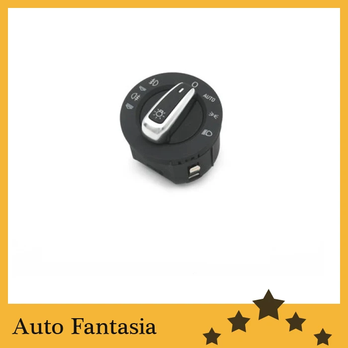 

Matt chrome euro head light switch for Audi a6 c6