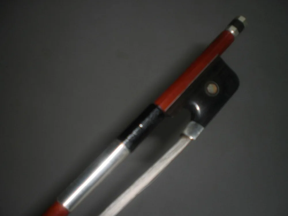 

1 PC Quality Cello Bow 4/4 Pernambuco Bow With Silver amounted Ebony Frog & white hair 8501#