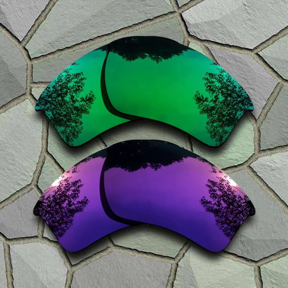 Jade Green&Purple Sunglasses Polarized Replacement Lenses for Oakley Half Jacket 2.0 XL