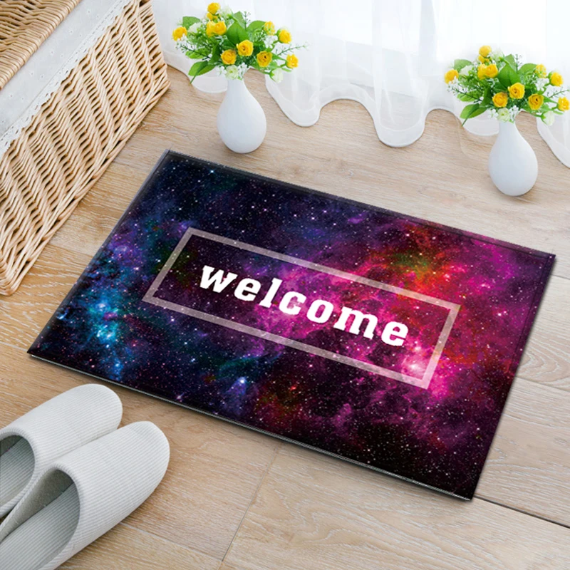 

PAYSOTA-Modern Cosmic Sky Welcome Carpet, Bedroom, Living Room, Tide Floor Mat