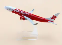 Alloy Metal Red Air Asia Airlines A340 Airplane Model Asia Airbus 340 Airways Plane Model Aircraft Kids Gifts 16cm