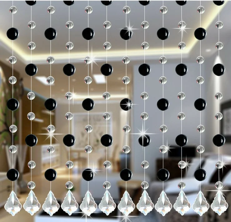 Free Shipping, 15m/lot Windows porch partition door curtain can be customized crystal bead curtain,home decoration