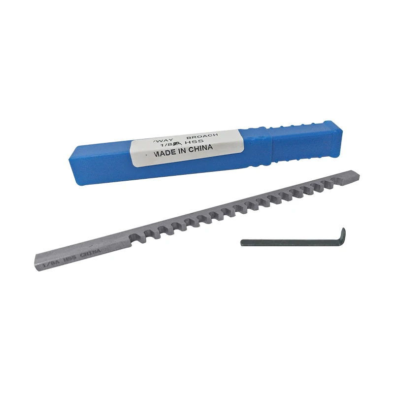Broach 1/8 Een Push-Type Spiebaan Broach Inch Sized Hss Snijgereedschap Voor Cnc Machine