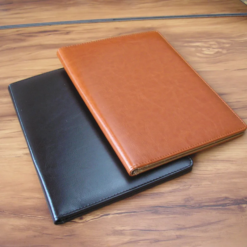 Promotion A5 Faux Leather File Folder Padfolio Conference Menu Cover With Memo Pad Inner Paper Clip Notebook Office Supplies