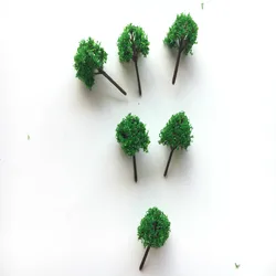 50 stks/partij Architectuur N Z 1:1000 Schaalmodel Miniatuur Groene Bomen In 3.5 cm Voor Ho Trein Layout