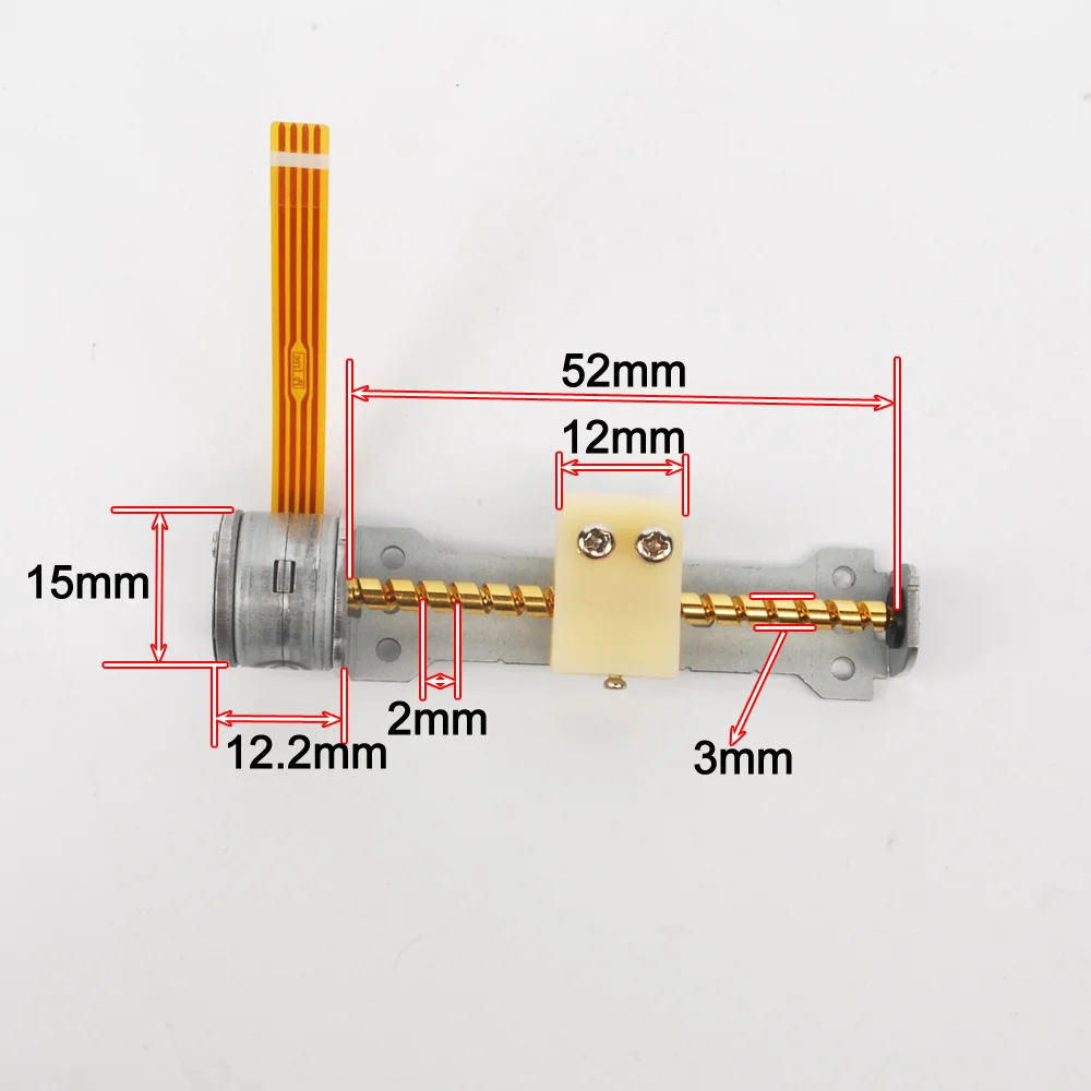 New 5Pcs 3-6V Dc 2 phase 4 wire Stepper motor with nut great for diy toy tool