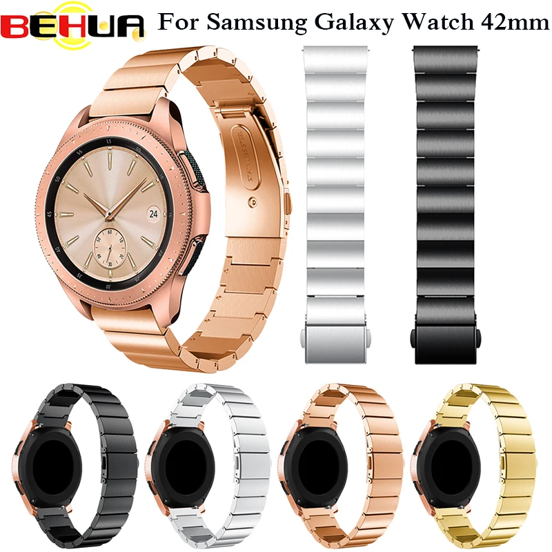 

316L Stainless Steel Watch Strap for Samsung Galaxy Watch 42mm SM-R810 Smart Watch Band Straps Replacement Bracelet wristband