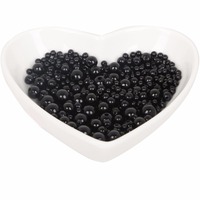 New Black Round Shape Loose Plastic Beads For Handmaking Jewelry Bracelet Pendant Necklace 4/6/8/10mm &Random MIX Size Diy Beads