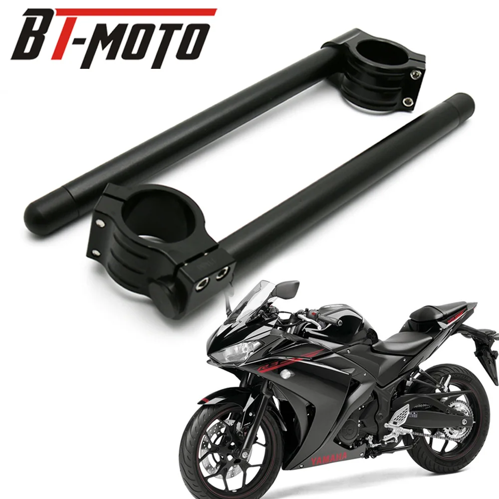 Fit For Yamaha YZFR3 YZFR25 YZF R25 YZF-R3 MT 03 MT03 MT-03 MT25 41mm Motorcycle Cafe Racer Handle Bar Clip Fork Riser Handlebar