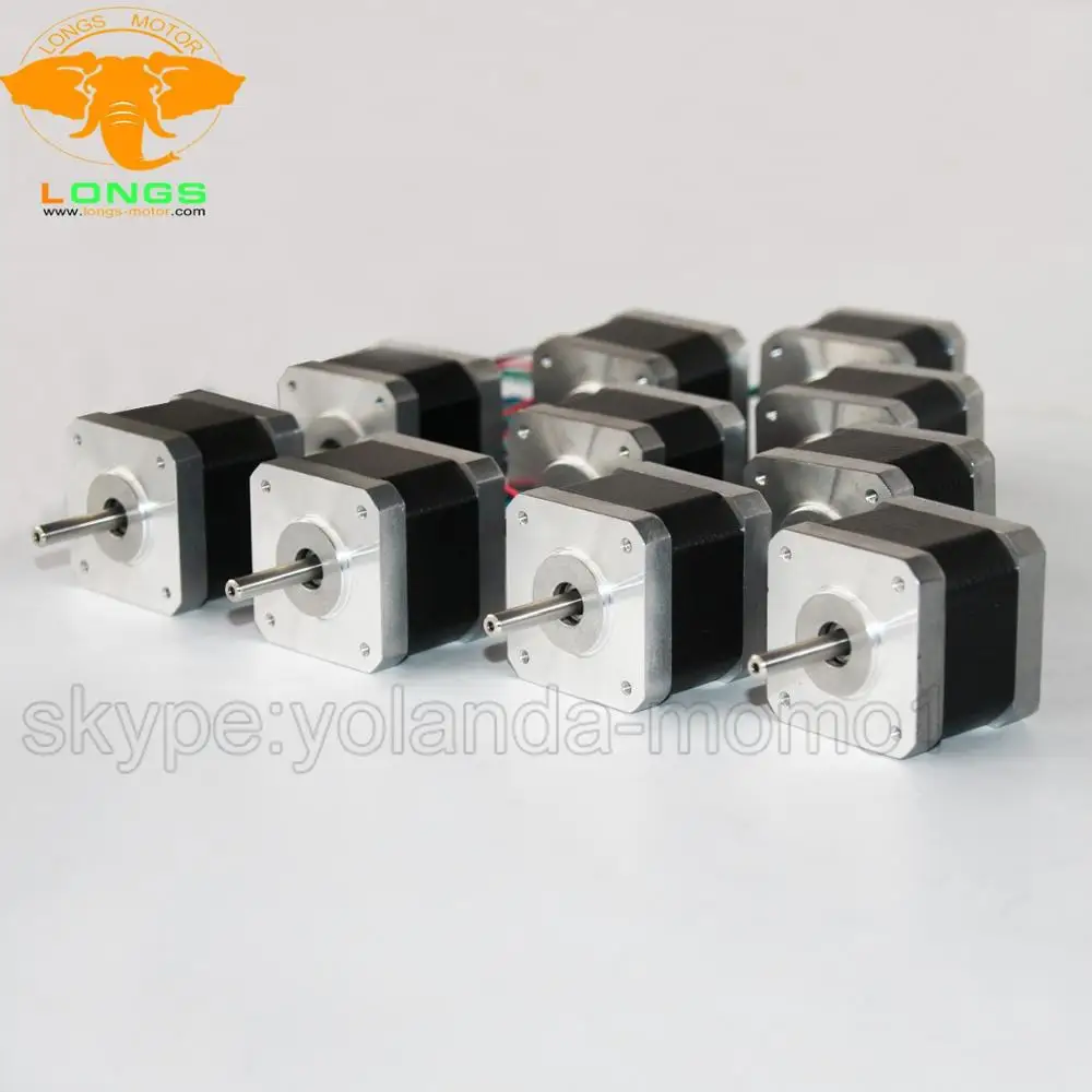 

Stepper motor 10PCS Nema 17 4 wires 0.4A 17HS3404N 37oizn for 3D printer