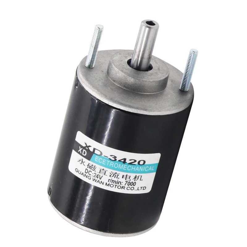 12V 3500rpm 24V 7000rpm 30W Hollow Shaft Small Micro DC Motor 3420 For Fish Floats Small Motor Adjustable Speed CW CCW