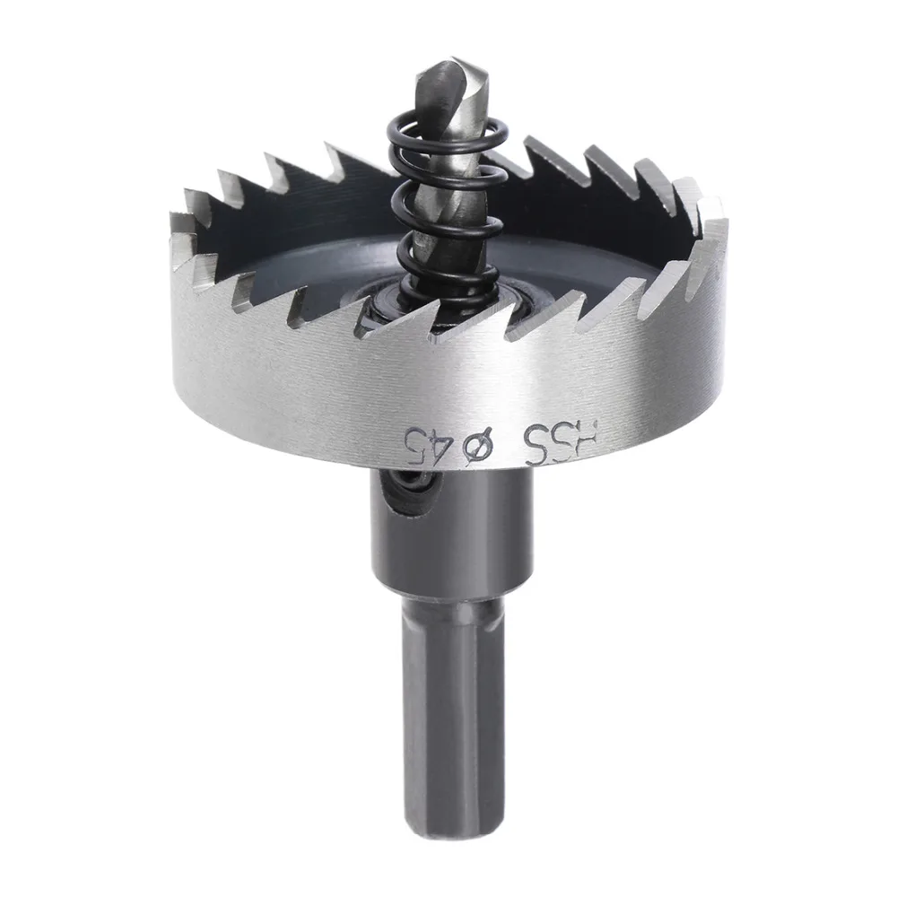 Uxcell Vendita Calda 65/53/55/75/80/50/45mm Diametro di Taglio. Lega di Metallo HSS Acciaio Inossidabile Ad Alta Velocità Punta da trapano Foro Sega Taglierina, Casa FAI DA TE
