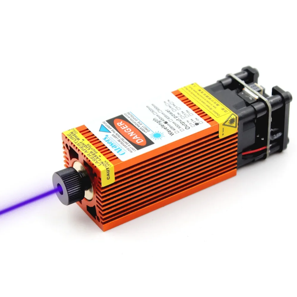 oxlasers NEW 12V 2.5W 3.5W 4W 5.5W 15W 450nm blue laser modules with Orange Color for DIY Engraving laser head with PWM