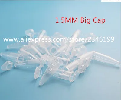 0.1ML 0.2ML 0.5ML 1.5ML 2ML Plastic Micro Centrifuge Tube Plastic Capsule Packing Shell Pointed End EP Tubes, 500 Pieces/Pack