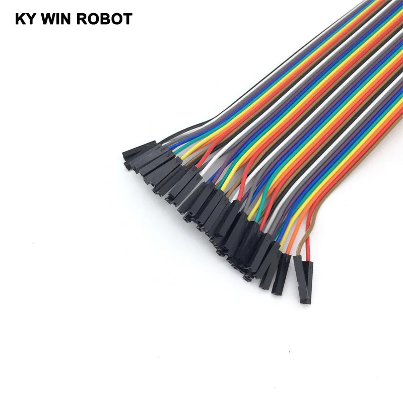 Dupont line 40pcs 20cm 2.54mm 1p-1p Pin Female to Female Color Breadboard Cable Jump Wire Jumper For Arduino