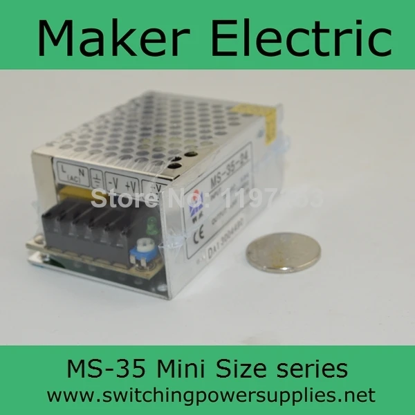 5v 35w 7A البسيطة حجم امدادات الطاقة MS-35-5 إخراج واحدة