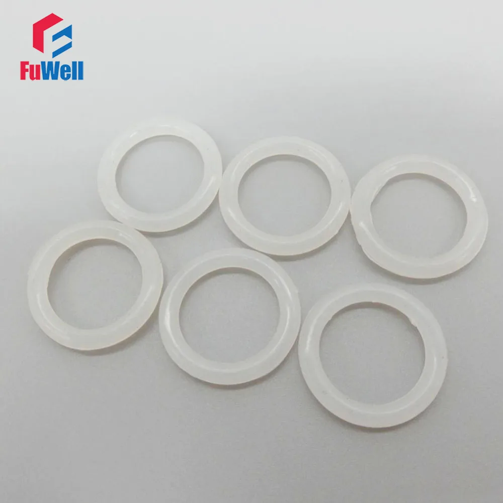

Transparent Silicon O ring 3mm Thickness 21/22/23/24/25/26/27/28/29/30/31mm OD White Rubber O-rings Seals Gasket Washer