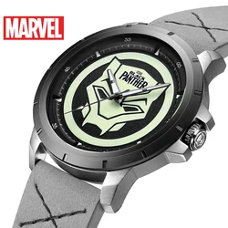 official Genuine Marvel BLACK PANTHER men quartz Watches 50m waterproof stainless steel leather Limited Version M-9036