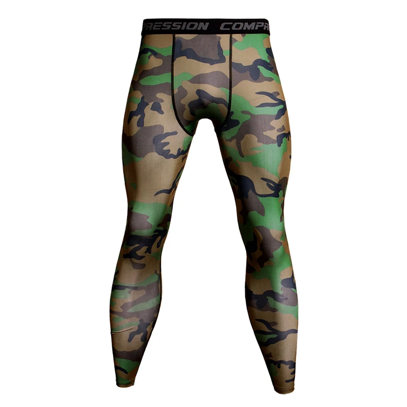 Base Layer Camouflage Compression Pants Running Tights Men Soccer Training Fitness Leggings Quick Dry Gym Jogging Sportswear