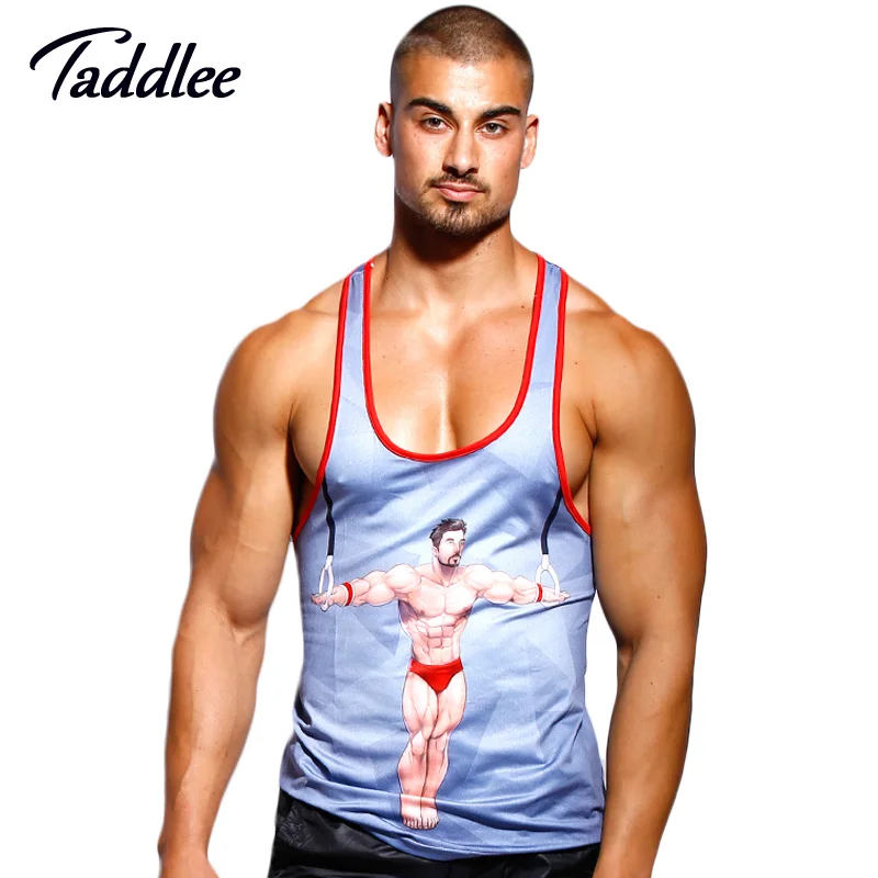 

Taddlee Brand New Men's Tank Top Shirts Tees Undershirts Sleeveless Singlets Stringers Vest Fitness Gym Muscle Basketball