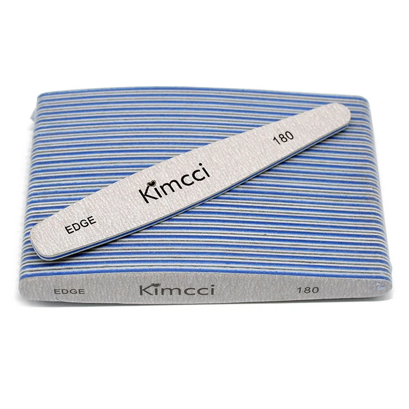 

Kimcci 25pcs/Lot Good Quality Nail File Manicure Tools Set Sandpaper Slim Buffer EDGE 180 Nail Art Salon Manicure Supplies