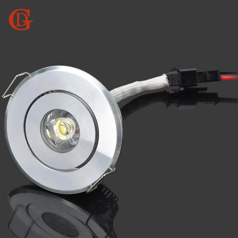 1W LED Recessed Downlight  110V 220V Dimmable LED Ceiling Fixture Interior Home Living Room LED Spot Downlight 3w Spot LED bulbs
